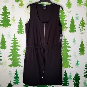 DKNY  Tank Top Black Tie Waist Dress.